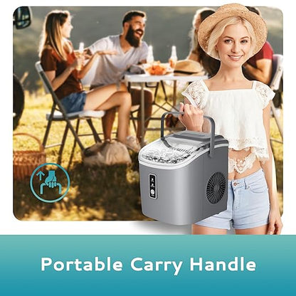 EUHOMY Countertop Ice Maker Machine
