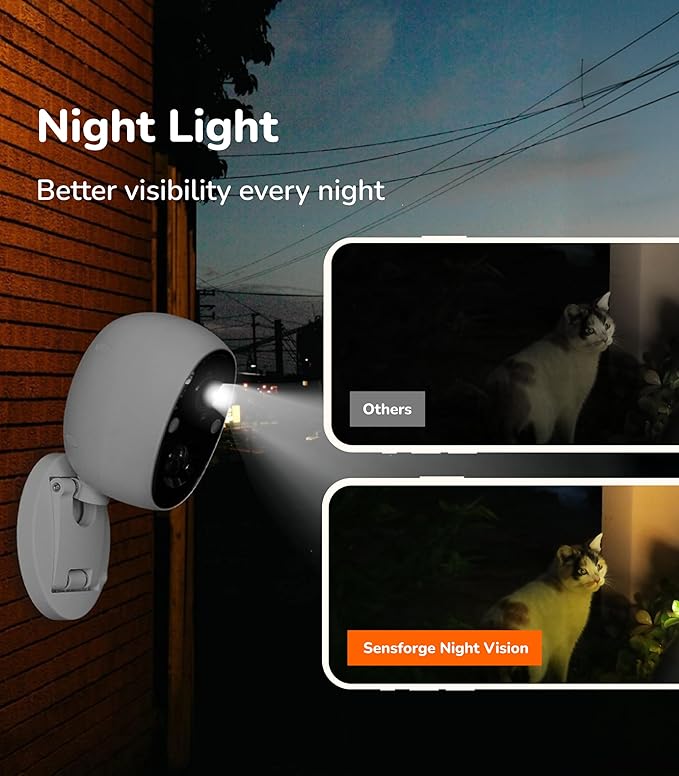 Sensforge 2.5K Indoor Outdoor Battery Camera