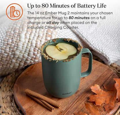 Ember Temperature Control 14oz Smart Mug 2, App-Controlled and Rechargeable