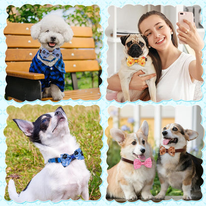 Reginary 50 Pieces Dog Bow Ties Pet Collar Bow Puppy. A calm, considered pick for modern pet homes.