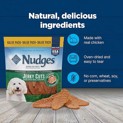 Blue Buffalo Nudges Jerky Cuts Natural Dog Treats Chicken