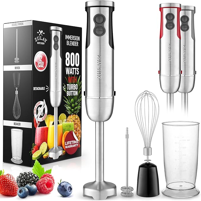 Zulay 4-in-1 Immersion Stick Mixer Hand Blender