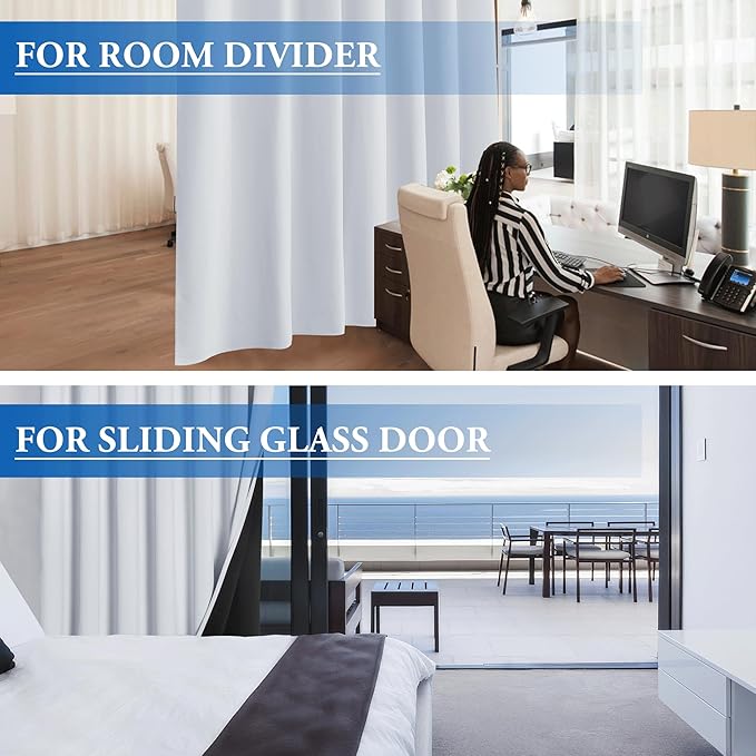 Beauoop 100% Blackout Curtains 96 Inches Long