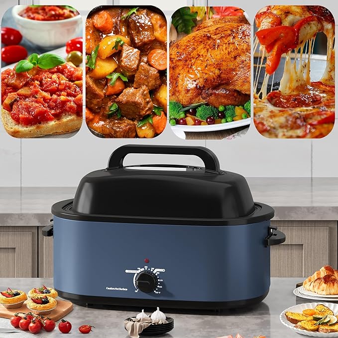 SUNVIVIPRO Roaster Oven 28 Quart, Electric Turkey Roaster