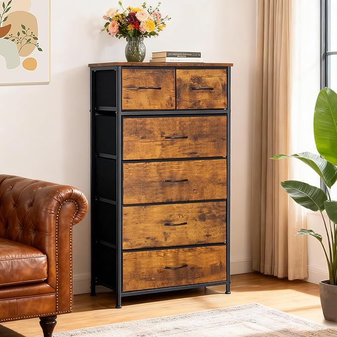 Mifuro Tall Dresser for Bedroom, Vertical Storage Organizer Tower
