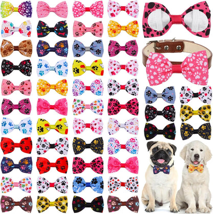 Reginary 50 Pieces Dog Bow Ties Pet Collar Bow Puppy. A calm, considered pick for modern pet homes.
