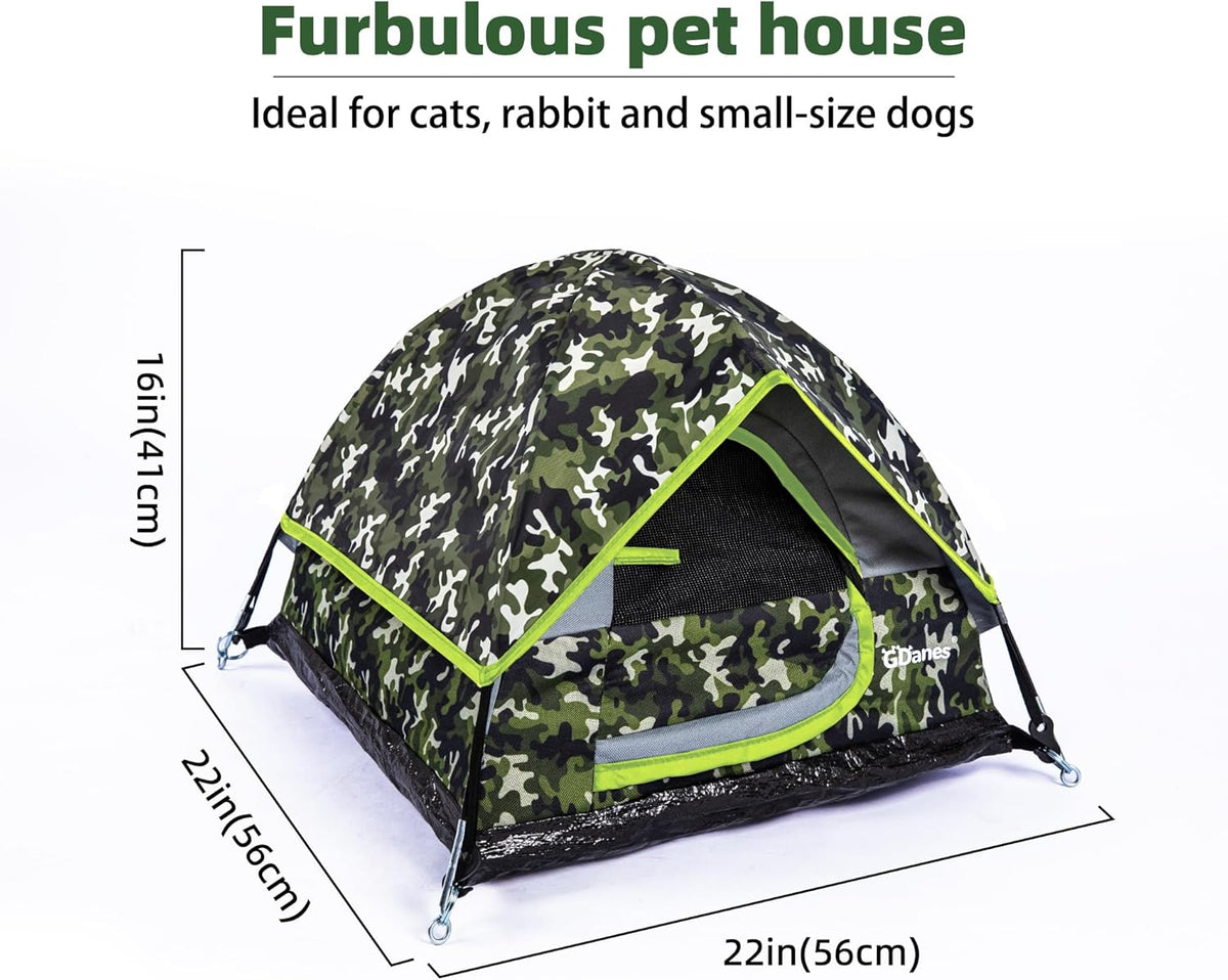 GDanes Camouflage Cat Tent. Sized and styled for real homes, not just a listing photo.