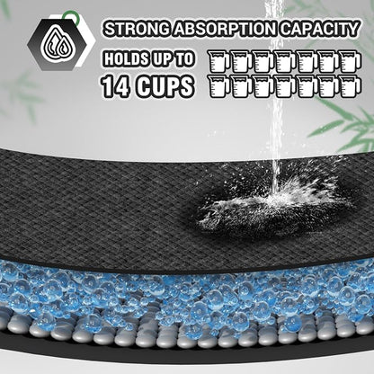 IMMCUTE Extra Large 36"X36" Charcoal Training Pads for Dogs, 30 Count, Activated Carbon Odor Control, XL Pads with Adhesive Strip