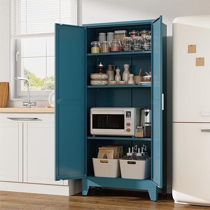 61" Tall Pantry Cabinet, Kitchen Pantry Storage Cabinets