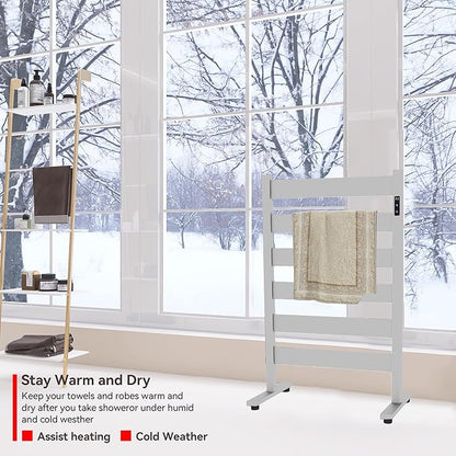 Heated Towel Rack – Rapid PTC Heating, LED Timer Control, High Temp & Large
