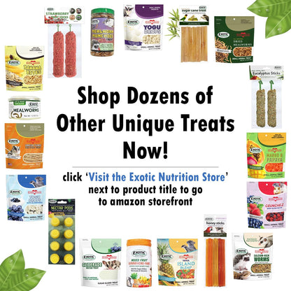 Exotic Nutrition Peas & Carrots 8 oz. - Healthy Natural Mixed Dried Vegetable Treat - for Rabbits, Guinea Pigs, Hamsters, Chinchillas and Small Pets