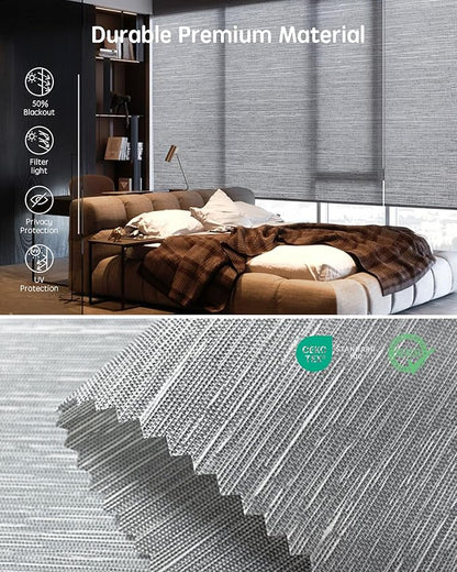 Yoolax Motorized Blinds with Remote, Smart Blinds