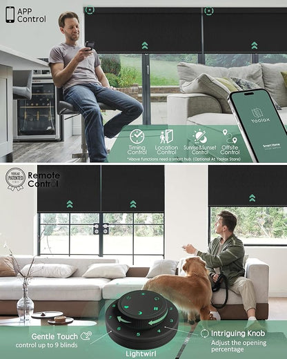 Yoolax Motorized Blinds with Remote, Smart Blinds