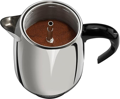 Farberware Electric Coffee Percolator, Stainless Steel Basket, Automatic Keep
