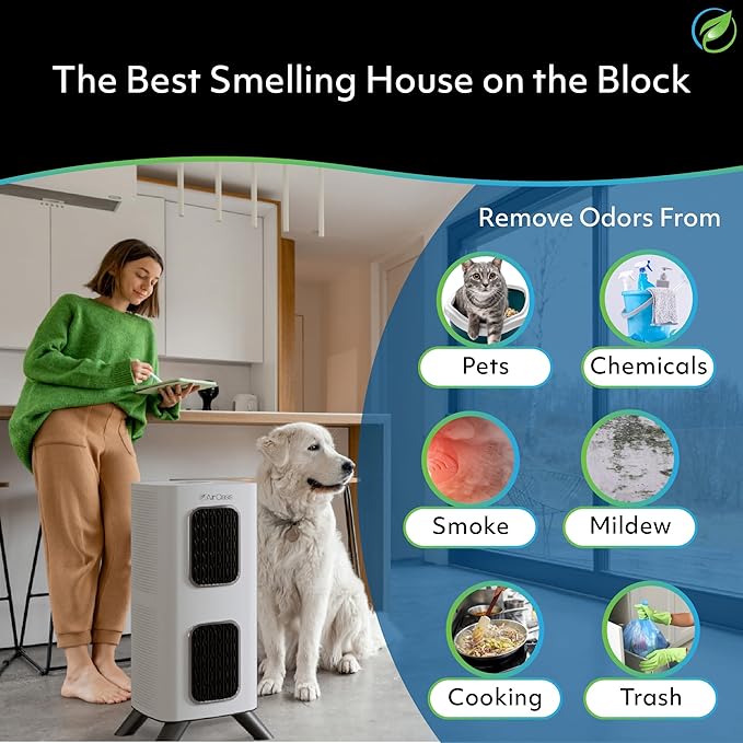Air Oasis iAdaptAir 2.0 H13 HEPA Filter Air Purifier Reduces 99% of Viruses