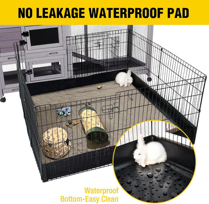 Aivituvin Rabbit Playpen Pet Pen Small Animal Cage with Waterproof Liner - Extension Playpen