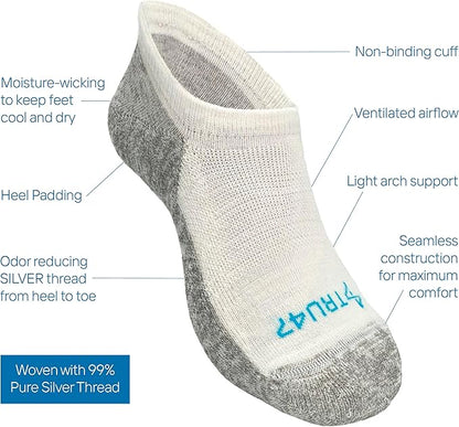 TRU47 Grounding & Earthing Products | Grounding Socks | Socks Made With 99.99% Pure Silver Thread
