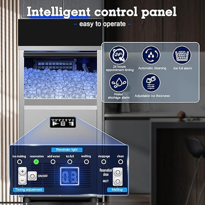 Ice Maker Commercial Ice Maker Machine 150lbs/24H