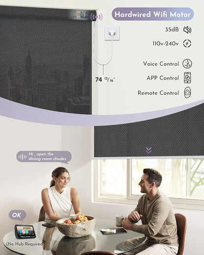 Graywind Motorized Solar Shades Compatible