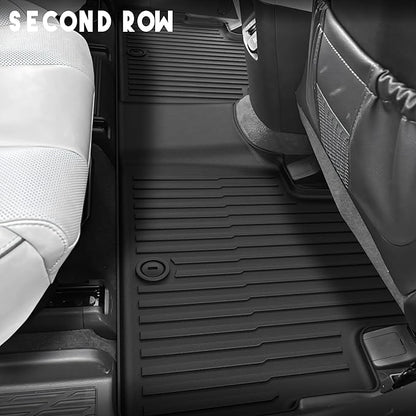 KARPAL Floor Mats Fit for Hyundai Palisade 2020-2025 (7-Seat/8-Seat), All Weather TPE Car Mats Cargo Liners Guard Accessories, 1st & 2nd & 3rd Row & Cargo Liners