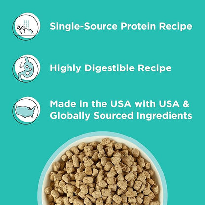 BIXBI Rawbble Freeze Dried Dog Food, Duck Recipe, 12 oz - 95% Meat and Organs, No Fillers - Pantry-Friendly Raw Dog Food for Meal, Treat or Food Topper - USA Made in Small Batches