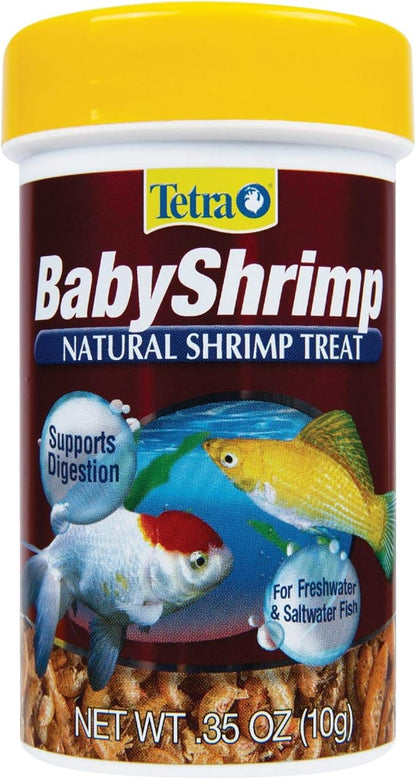 Tetra BabyShrimp 0.35 Ounce, Natural Shrimp Treat For Aquarium Fish (033197)