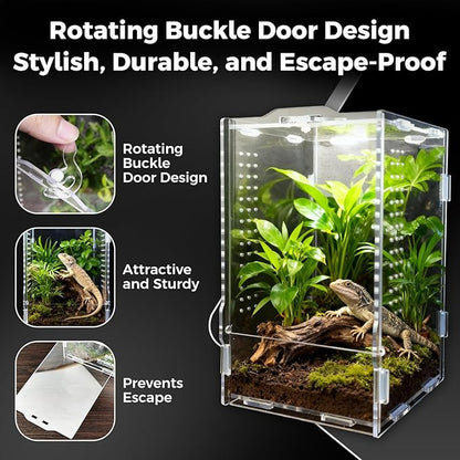 Acrylic Spider Enclosures, Insect Breeding Boxes, Insect Enclosures, Scorpion Habitats, Small Lizard and Frog Enclosures
