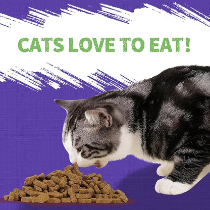 Just Try 16 OZ Blueberry Cat Treats for Indoor Cats, Gluten Free, Low-Calorie Healthy Cat Snacks, Plant-Based Fiber-Rich Natural Chicken Flavor Training Treats