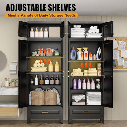 Kitchen Pantry Storage Cabinets, Kitchen Cupboard, Large Steel Cabinets