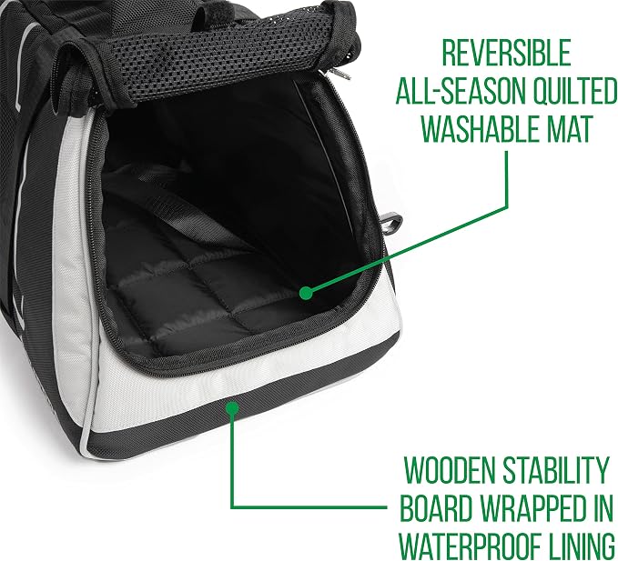 Sherpa Forma Frame Crash-Tested Travel Pet Carrier, Airline Approved & Guaranteed On Board - Black, Medium