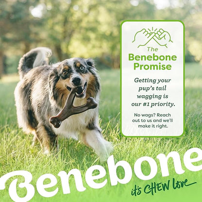 Benebone Tiny 2-Pack Dog Chew Toys, Made in USA, Real Bacon Flavor