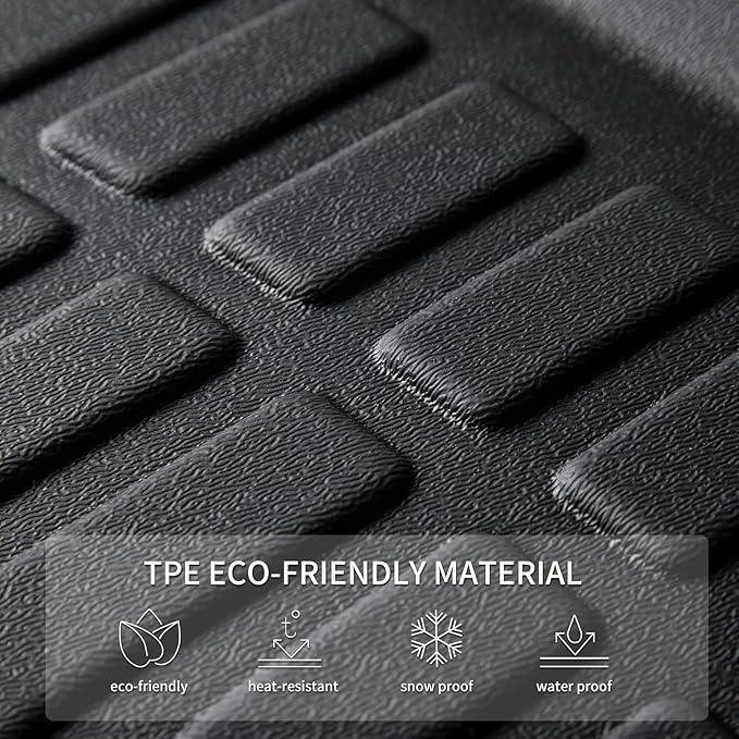 KELCSEECS Floor Mats & Cargo Liner Custom for Kia K5 2021-2026(FWD Only) & Hyundai Sonata 2020-2026(FWD Only) All Weather Protection TPE Floor Liners Front& Rear Row Full Set Accessories Black