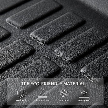 KELCSEECS Floor Mats & Cargo Liner Custom for Kia K5 2021-2026(FWD Only) & Hyundai Sonata 2020-2026(FWD Only) All Weather Protection TPE Floor Liners Front& Rear Row Full Set Accessories Black
