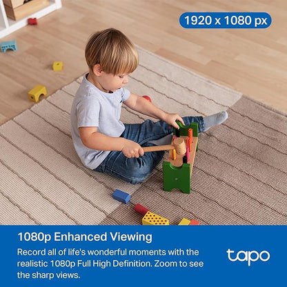 Tapo 1080P Indoor Pan/Tilt Wired Security Camera