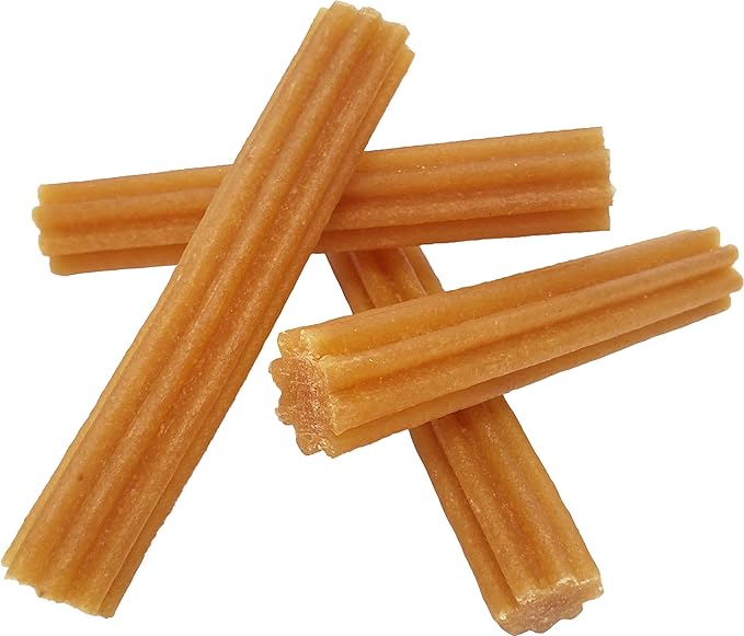 Himalayan Dog Chew Churro Yak Cheese Dog Chews, 100% Natural, Long Lasting, Gluten Free, Healthy & Safe Dog Treats, Lactose & Grain Free, Protein Rich, For All Breeds, Soft, Real Bacon Flavor, 4 Pack