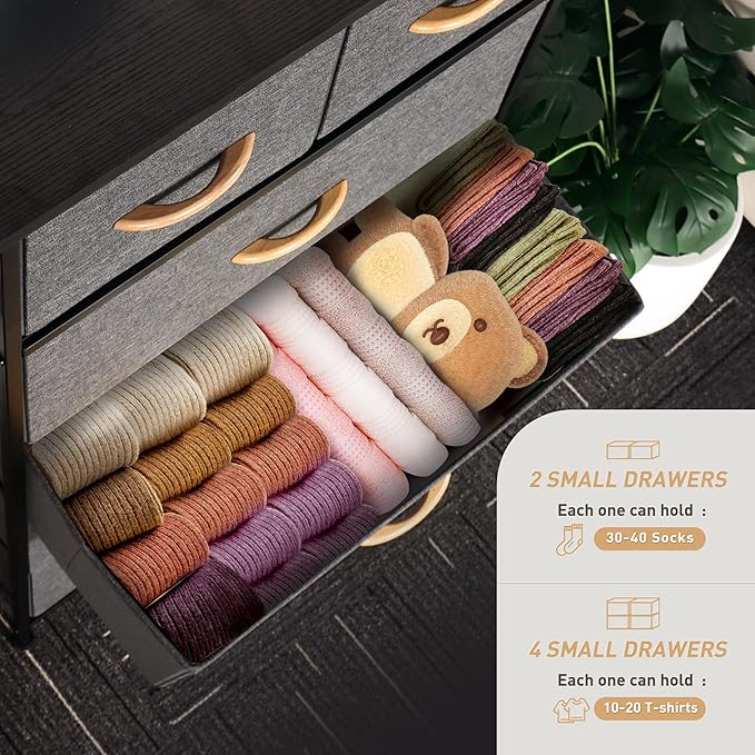 Mifuro Tall Dresser for Bedroom, Vertical Storage Organizer Tower