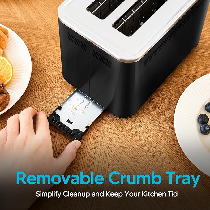 Trisiko® Touch Screen Toaster 2 Slice, Smart Toaster