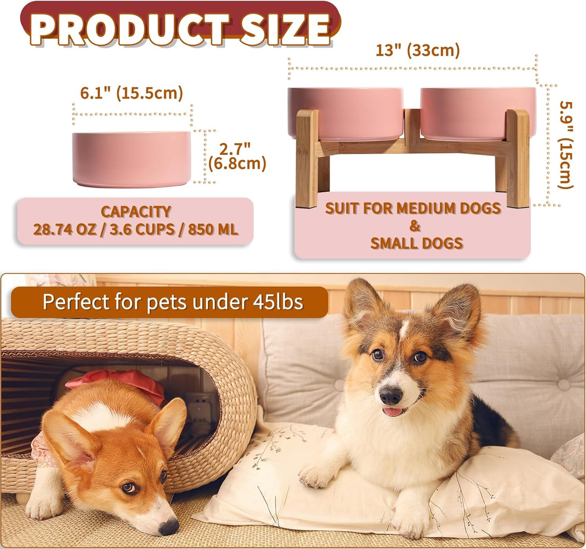Elevated Ceramic Dog Bowl Set. A calm, considered pick for modern pet homes.