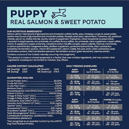 Canidae Pure Grain Free Dry Puppy Food, Real Salmon & Sweet Potato, 4 lbs.