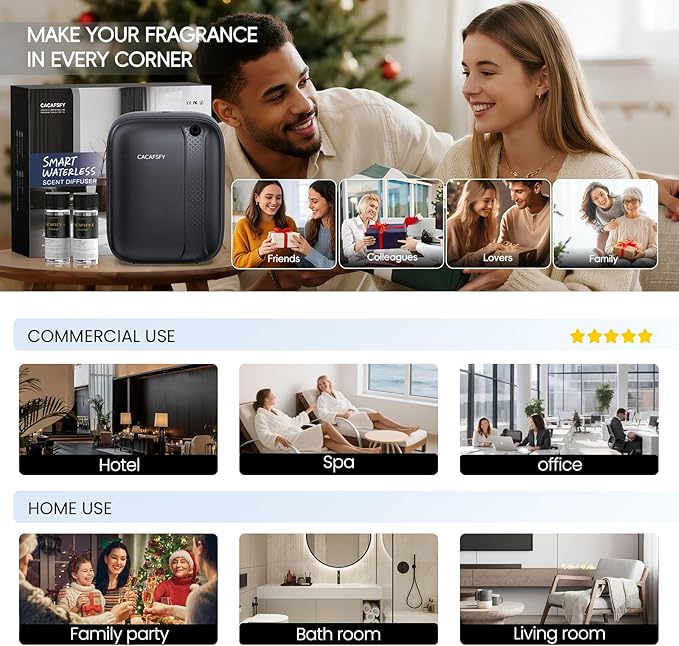 Waterless Essential Oil Diffuser, 3000 Sq.Ft Coverage 400ml Capacity Hotel