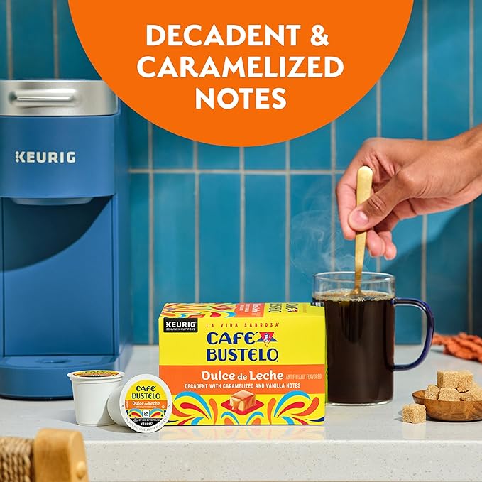 Café Bustelo Dulce de Leche Artificially Flavored Coffee, 10 Ct. K-Cup pods