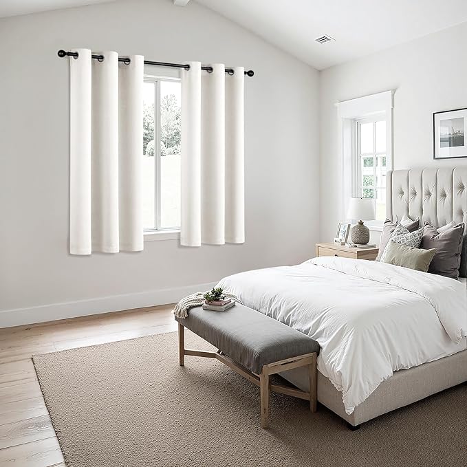 MIULEE Ivory Blackout Curtains