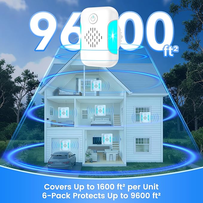 2026 Upgraded Ultrasonic Pest Control Repeller, Mouse Repellent Indoor