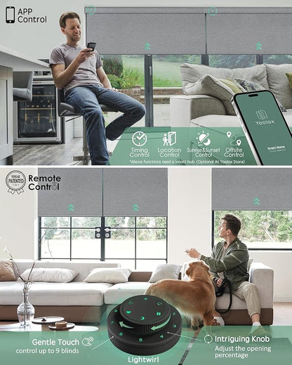 Yoolax Motorized Blinds with Remote, Smart Blinds