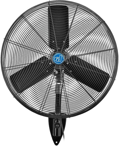 Continental Dynamics CD Premium 30" Oscillating Wall Mount Fan, TEFC Motor