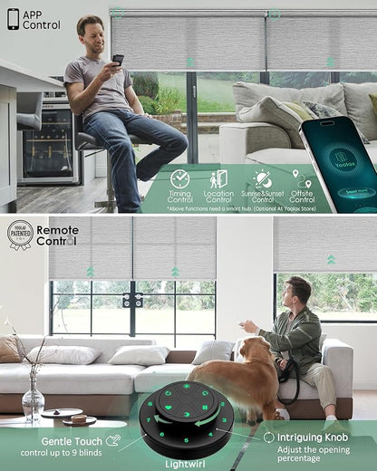 Yoolax Motorized Blinds with Remote, Smart Blinds