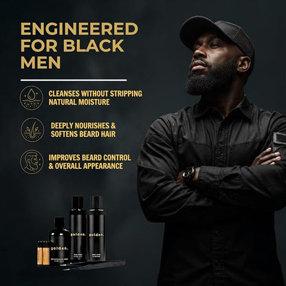 Golden Grooming Co. Essential Skincare Set for Men | Complete Face & Body Care Kit with Face Wash, Exfoliating Scrub, Body Wash, Tweezers & Lip Balms