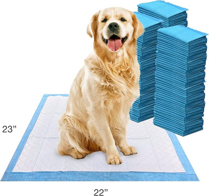 Four Paws Wee-Wee Superior Performance Dog Pee Pads, 150 Count | Quilted leak-proof puppy pads, dog housebreaking & potty training, 24-hour floor protection, pet supplies, 22" x 23"