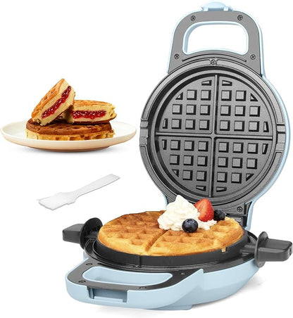 6" Stuffed Waffle Maker Rotating, Flip Waffles Maker Machine