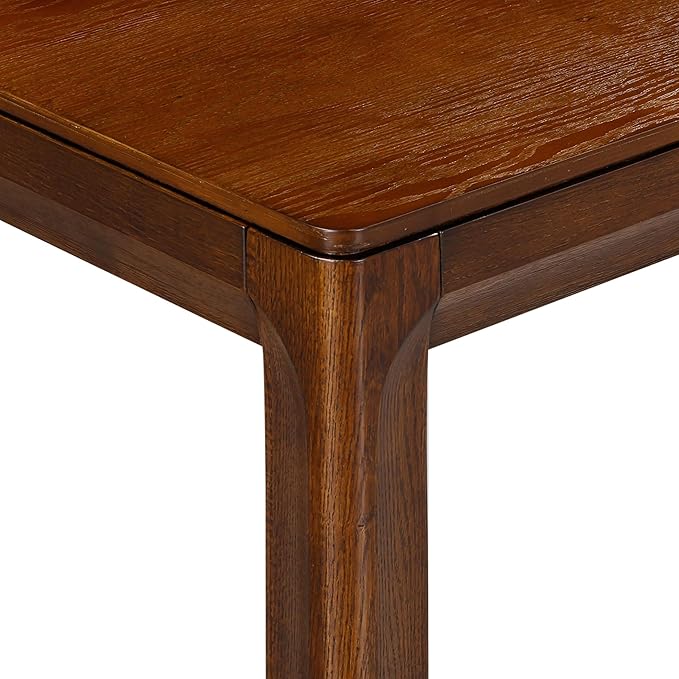 NTC Flow 47-Inch Console Table, Modern Solid Wood Entryway Table with Hidden Drawer, Waterproof & Heat Resistant, Narrow Table for Hallway, Living Room & Foyer, Dark Walnut